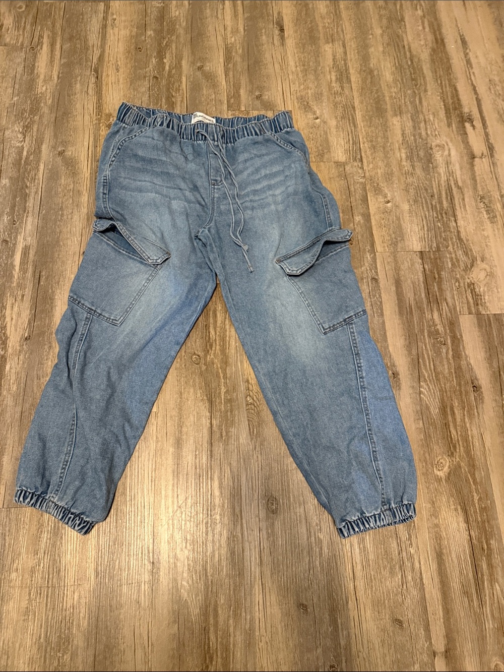No Boundaries Light Blue Cargo Jogger Jeans